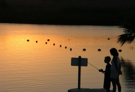 Children Fishing Dock